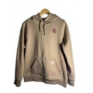 Carhartt Hooded  Relaxed Fit Sweatshirt in Light Brown 12/14